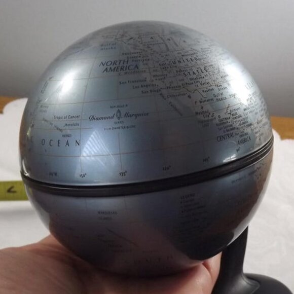 Vintage 2001's Replogle Globe 4.5" Diameter with Plastic Base - Picture 5 of 10